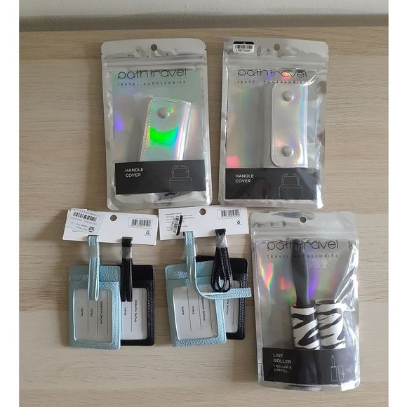 Lot 🙋of  5 Path Travel Set  Luggage Tags Lint Rol - Picture 2 of 2
